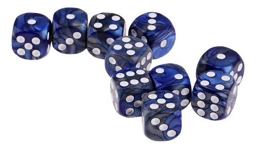 20 Piezas Resina Seis Lados Cuadrado Opaco D6 16mm Estándar