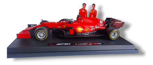 Auto Formula 1, Charles Leclerc, Ferrari Sf21, Escala 1.18.