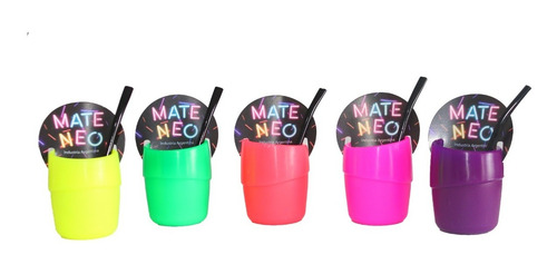 Imagen 2 de 9 de 40 Mate + Bombilla + Disco Autolimpiante Colores Mayorista