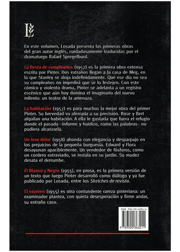 Imagen 2 de 3 de La Fiesta De Cumpleaños - Pinter - Losada