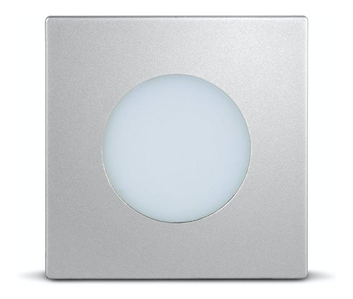 Luminaria Led Quadrada Aluminio 1,5w 6000k (luz Branca)