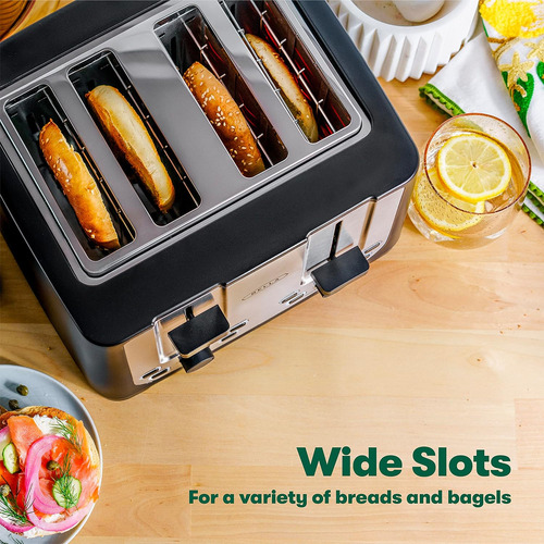 Bella 4 Slice Toaster With Auto Shut Off - Extra Wide Slo Ud