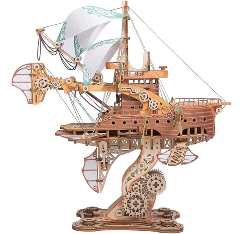 Lordlds 3d Puzzles Para Adultos, Flying Wooden Barco Modela 
