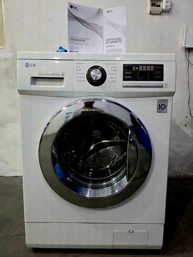 Lavarropas Automático Lg Inverter 8.5kg Liquido Como Nuevo! Blanco (Usado)