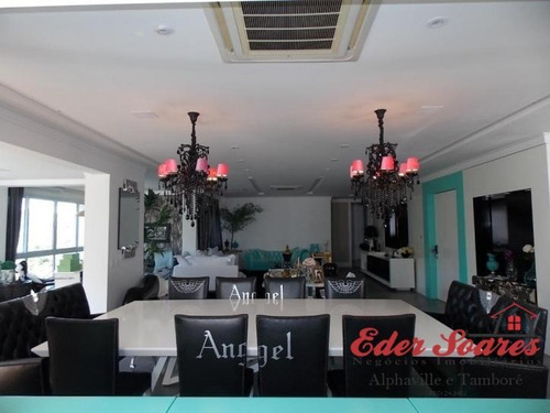Imagem 6 de 15 de Penthouse Tamboré: Finíssima Decoração: Porteira Fechada - Es336k