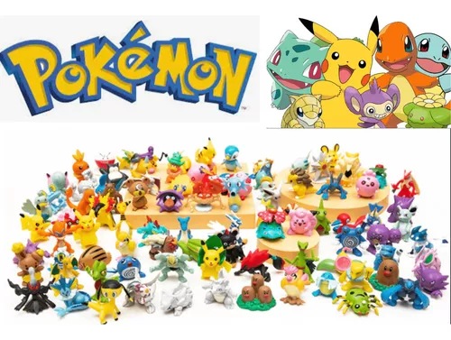 Kit 24 Miniaturas Pokémon Brinquedo Sortidos 3,5cm No Brasil