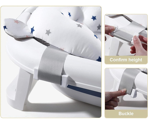 Cojín Para Asiento De Baño Para Bebé Con Red De Apoyo Y