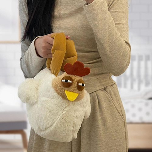 Bolsa De Felpa Bolsa De Pollo De Dibujos Animados, Para