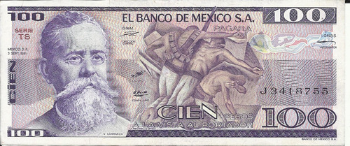 México 100 Pesos 1981