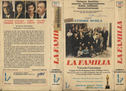 La Familia Vhs Ettore Scola Stefania Sandrelli Philippe Noir
