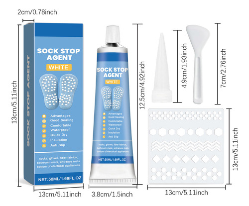 Set Sock Antis Slip Adhesive, Medias Especiales De Seda, Tac