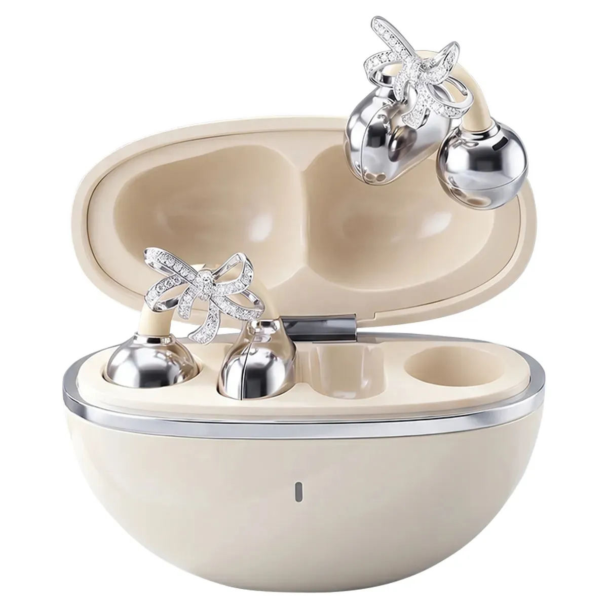 Auriculares Inalámbricos Bluetooth Butterfly Colgant Clip Y Oreja Abierta Corevo Cip 04 Beige