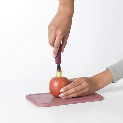 Descorazonador De Manzanas Acero Inoxidable Rojo Brabantia Color Vino