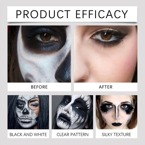 Pintura Facial En Y Negro Pintura Facial En Y Negro Kit De P