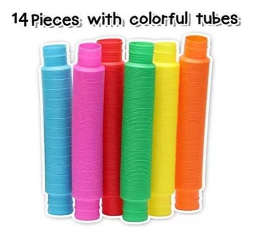 14 Piezas Fidget Tube Toys Plegable Pop It Al Por Mayor
