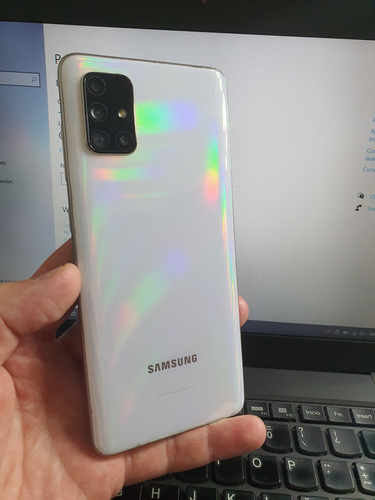 Samsung Galaxy A71 White Hermoso 128/6gb Libre Impecable Blanco