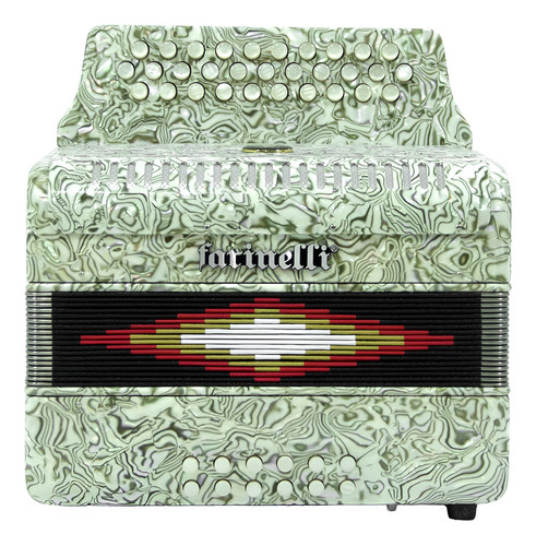 Farinelli 3012z Acordeón Farinelli 31 Botones Zebra Sol