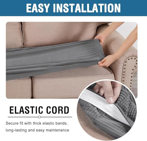 Fundas De Cojín Para Asiento De Sofá Elásticas Y Gruesas