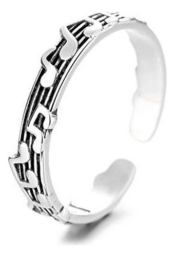 Anillos - Treble Clef Music Note Open Rings For Women Girls