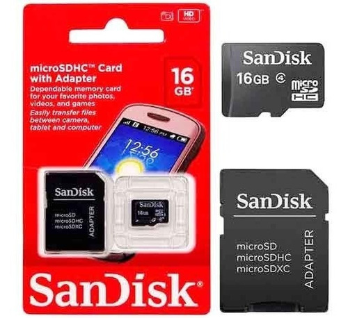 Cartão De Memória Sandisk 16gb