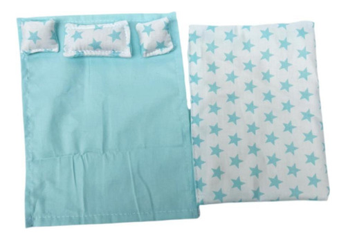 3 Mini Ropa De Cama A Escala 1/12 Con Sábana, Edredón Y