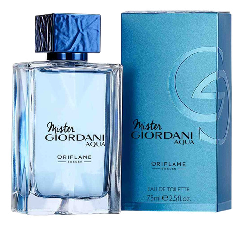 Perfume Masculino Mister Giordani Aqua 75ml. Oriflame