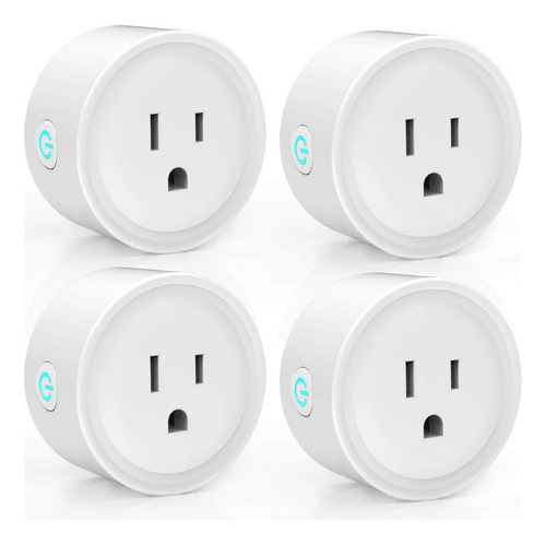 Enchufes Inteligentes Wi-fi 4 Pack Compatible Con Alexa Y Go
