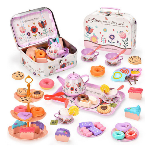 Nuevo Juego De Té De La Tarde Para Niños, Juguetes Para Niña