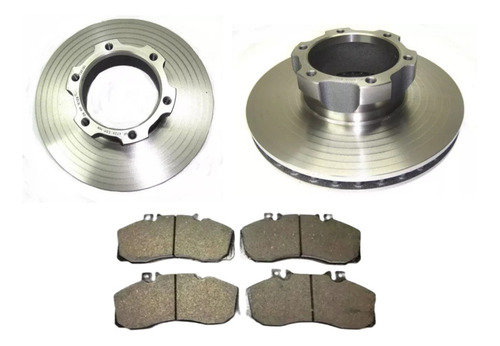 Par De Discos De Freno Para Mercedes Benz L-709  /  L-710