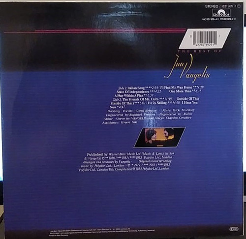 Lp Jon Vangelis The Best Importado