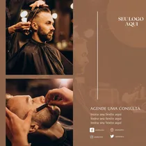 Comprar Templates Prontos Artes Para Barbearia 100% Editaveis Canva