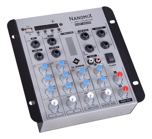 Mesa De Som Mixer Nanomix Ll Audio Na502r Bt 5 Canais 110V/220V