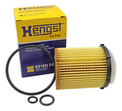 Filtro De Óleo Hengst E818h D238 Mercedes A250 - Cód.9724