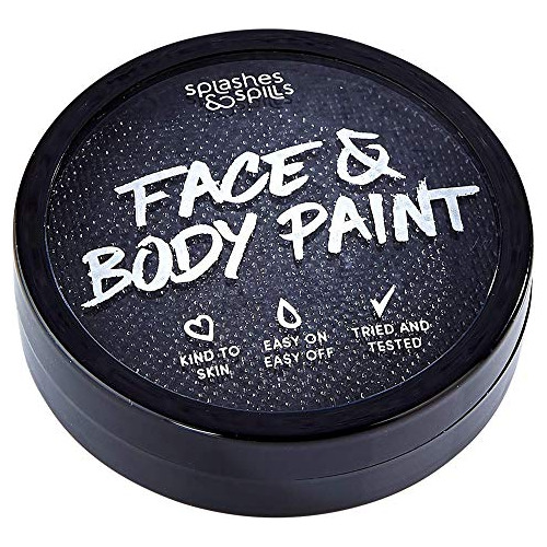 El Agua Activada Face And Body Paint - Negro, 18 G De La Tor
