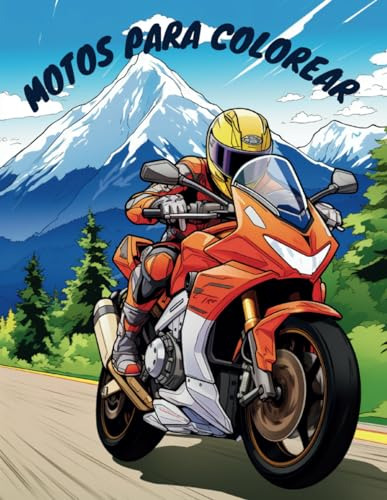 Motos Para Colorear (libros De Colorear Para Niños , Colorin