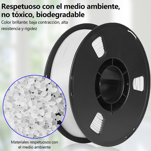 Limon Filamento PLA 1 kg Impresora 3d 1.75 mm Precisión Alta Calidad Color Blanco