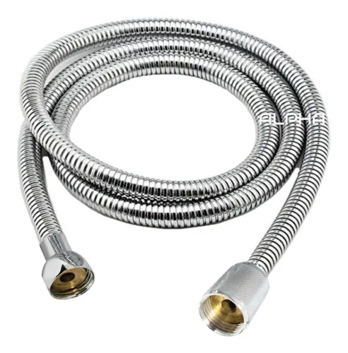 Engate Flexível Mangueira Chuveirinho Ducha Higiênica 120 Cm Acabamento Cromado Brilhante Cor Prateado