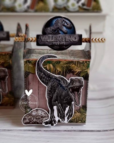 30 Cajas Golosineras Para Candy Bar Souvenir  Dinosaurios 