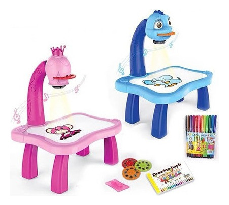 Niños Pintando Aprendiendo A Dibujar Mesa Juguetes Regalos D