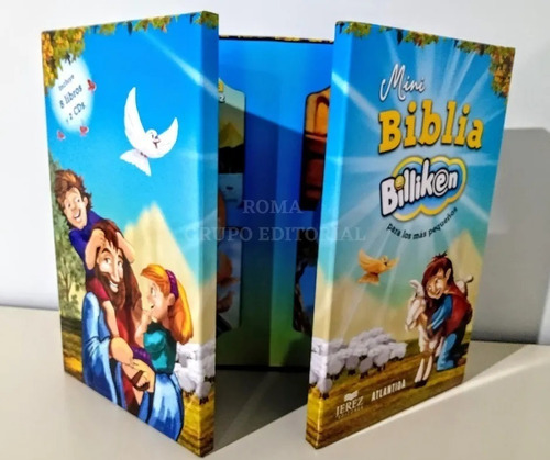 Biblia Infantil Para Niños Pequeños Billiken 8 Libros 2 Cds