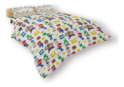 Plumón+duvet+sábanas Cama Semi Doble Infantil Niño/niña