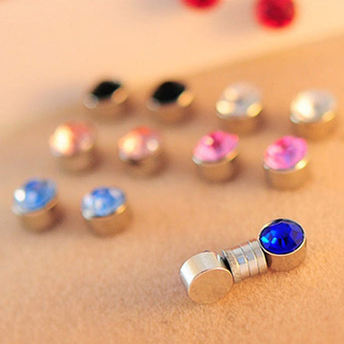 24 Pares De Pendientes De Botón Sin Orificios Para Hombres