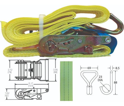 Ratchet Crique Tensor Traca Cerealero 50mm X 3m 2000kg J & L