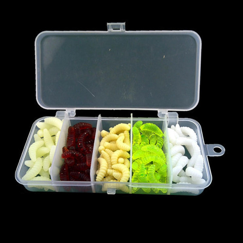 2 X 5x100 Uds Cebo De Gusanos Señuelo De Pesca 2 Piezas