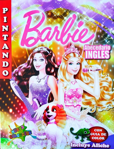 Libro Para Colorear Barbie Afiche Y Actividades 22x29cm