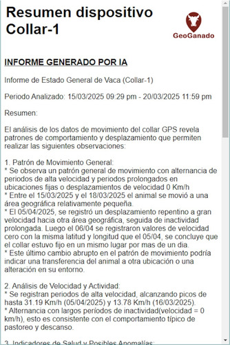 Collar Gps Para Ganado - Detección De Celo, Anomalías