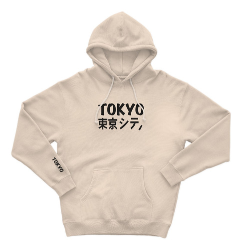 Sudadera Con Capucha Tokio Letras Japonesas Kanjis Unisex