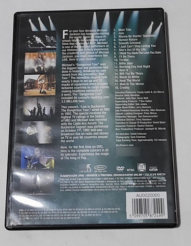 Dvd Musical Coleção Michael Jackson - 3 Filmes, 4 Discos