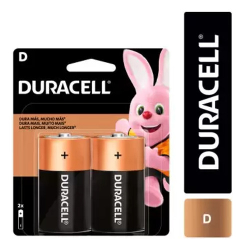 Pilas Alcalinas Duracell D2 1500 Mah X2 Unidades