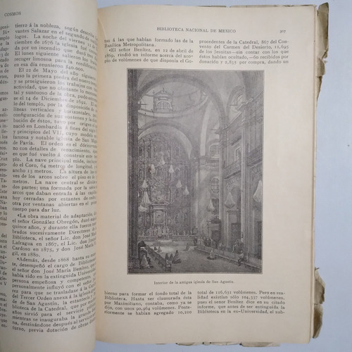 Cosmos 15, Mayo De 1913 Revista Antigua, Biblioteca Nacional (Usado)